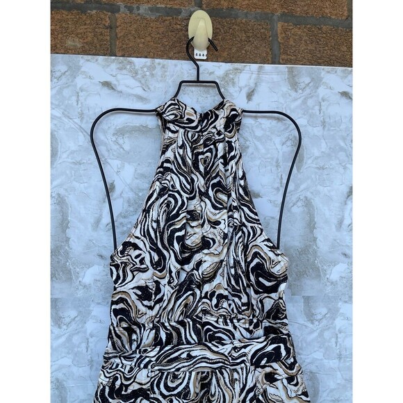 Diane Von Furstenburg Nicola Dress in Marble Black size 6 - Picture 10 of 12